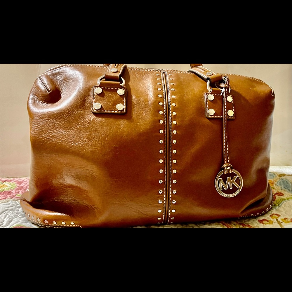 Michael Kors weekender satchel bag